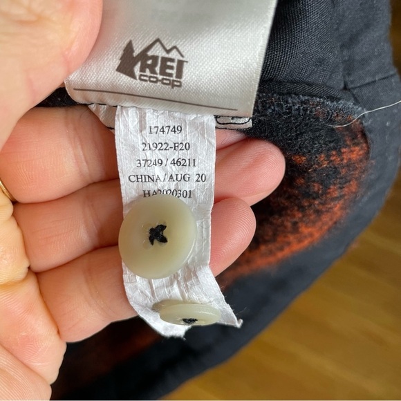 REI Co-op Farlands Shirt Jacket in Lake Plaid Black Copper Spice Mens XL - Picture 7 of 12